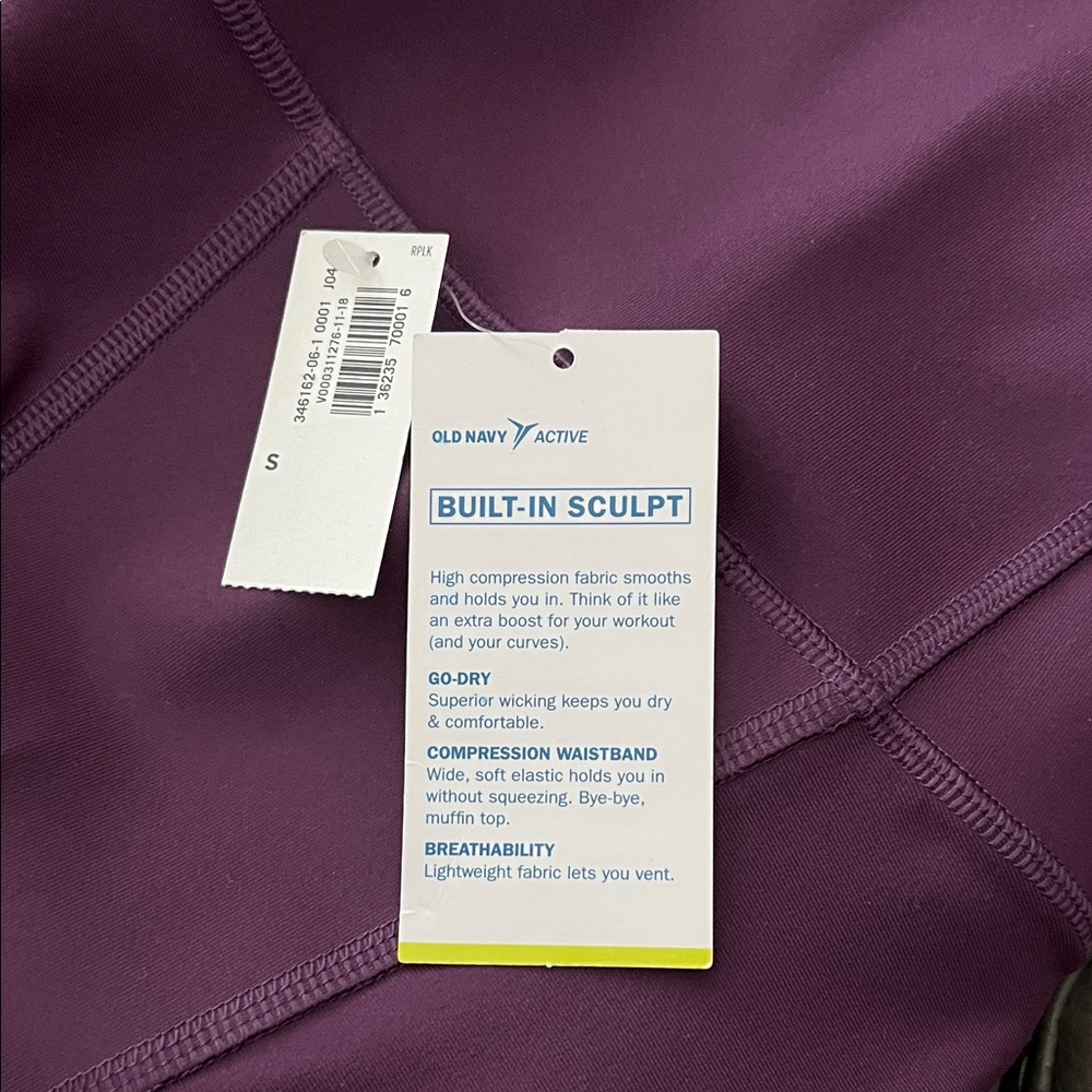 Old Navy Deep Purple active leggings - Picture 7 of 7